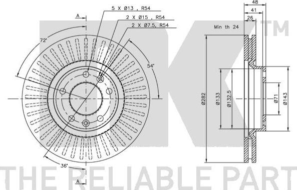 NK 203723 - Brake Disc autospares.lv