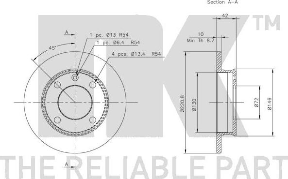 NK 202510 - Brake Disc autospares.lv