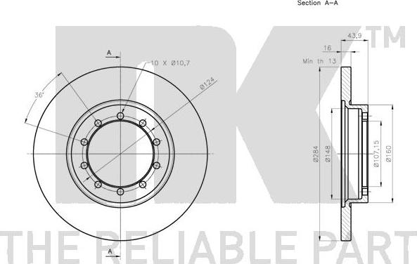 NK 202586 - Brake Disc autospares.lv