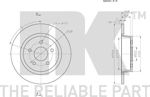 NK 312583 - Brake Disc autospares.lv