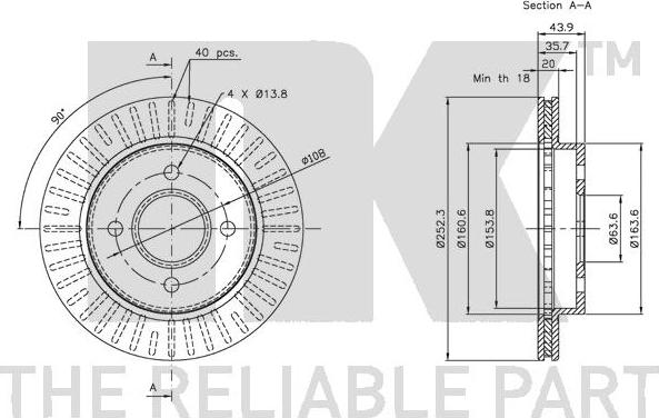 NK 202535 - Brake Disc autospares.lv