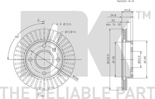 NK 312528 - Brake Disc autospares.lv