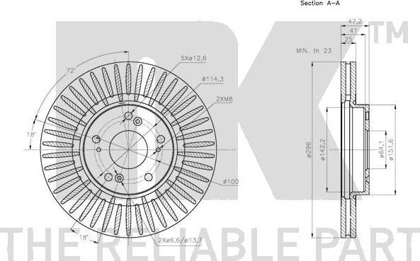 NK 312649 - Brake Disc autospares.lv