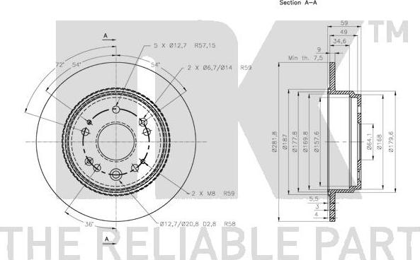 NK 312644 - Brake Disc autospares.lv