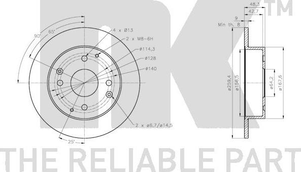 NK 202668 - Brake Disc autospares.lv