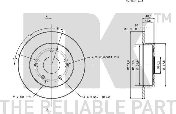 NK 312634 - Brake Disc autospares.lv