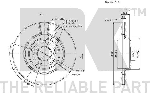 NK 202635 - Brake Disc autospares.lv