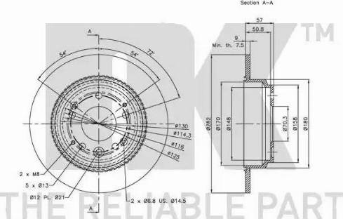 NK 312631 - Brake Disc autospares.lv