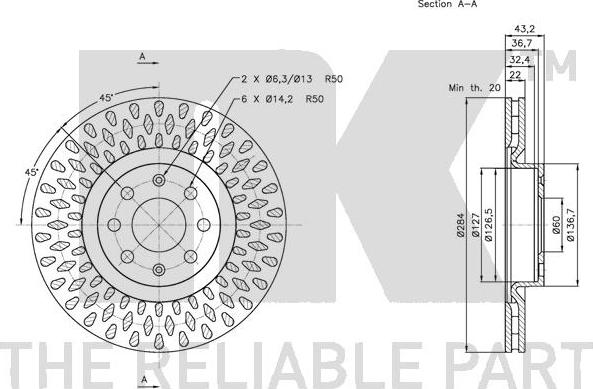 NK 202350 - Brake Disc autospares.lv