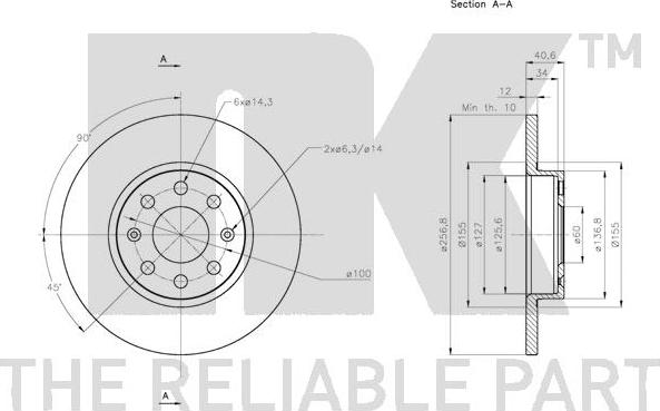 NK 202363 - Brake Disc autospares.lv