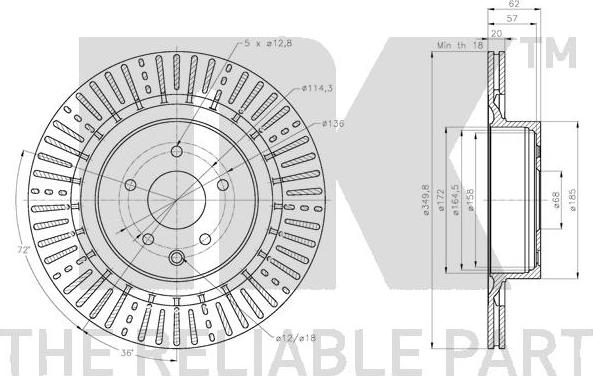 NK 202293 - Brake Disc autospares.lv