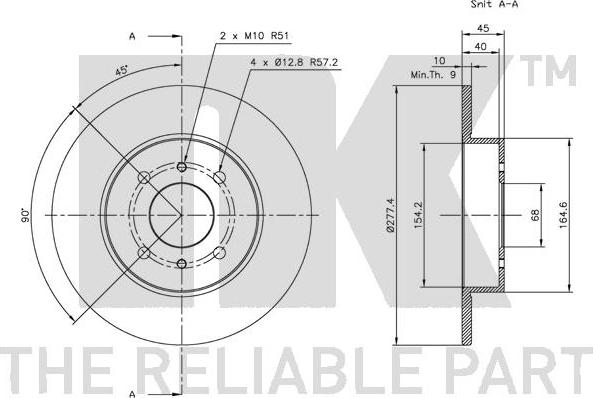 NK 312252 - Brake Disc autospares.lv