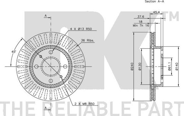 NK 202232 - Brake Disc autospares.lv