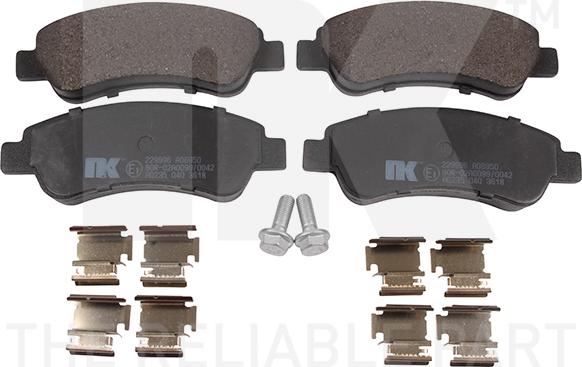 NK 229996 - Brake Pad Set, disc brake autospares.lv