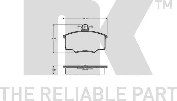 NK 229945 - Brake Pad Set, disc brake autospares.lv