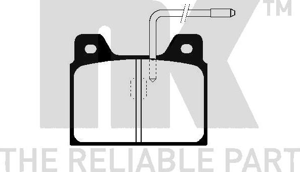 NK 229941 - Brake Pad Set, disc brake autospares.lv