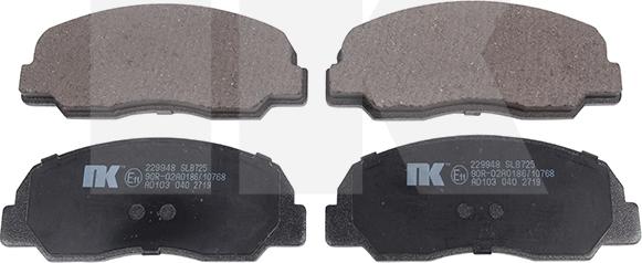 NK 229948 - Brake Pad Set, disc brake autospares.lv