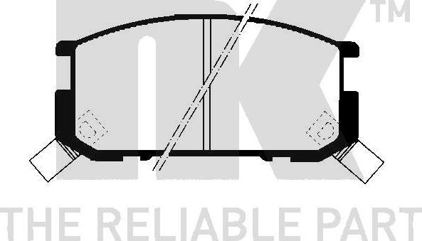 NK 229947 - Brake Pad Set, disc brake autospares.lv