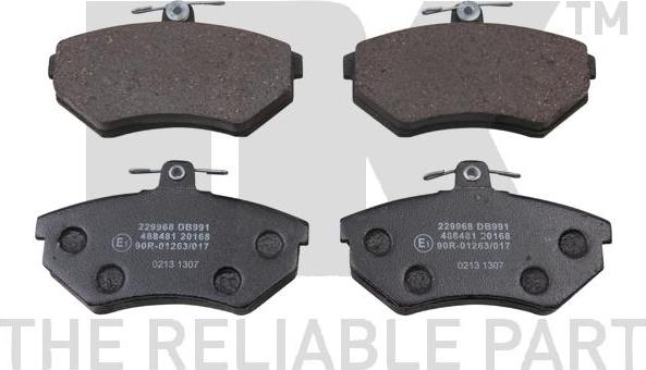 NK 229968 - Brake Pad Set, disc brake autospares.lv