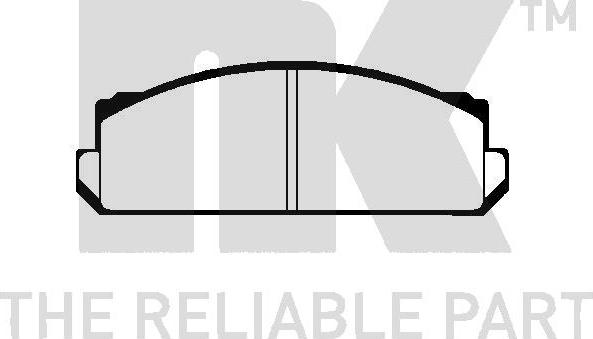 NK 229909 - Brake Pad Set, disc brake autospares.lv