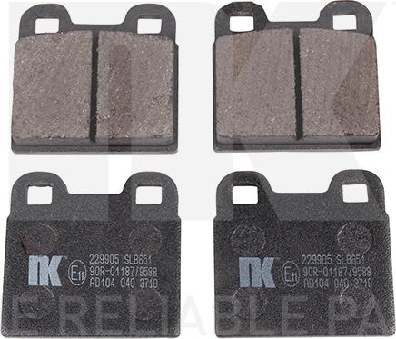 NK 229905 - Brake Pad Set, disc brake autospares.lv