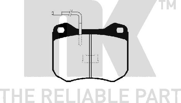 NK 229938 - Brake Pad Set, disc brake autospares.lv