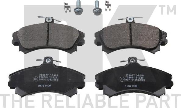 NK 229977 - Brake Pad Set, disc brake autospares.lv