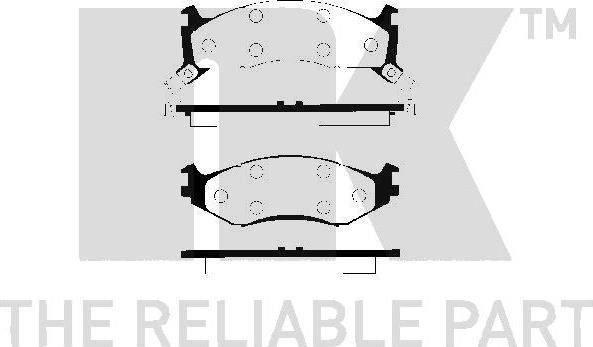 NK 229306 - Brake Pad Set, disc brake autospares.lv