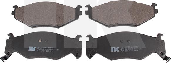 NK 229307 - Brake Pad Set, disc brake autospares.lv