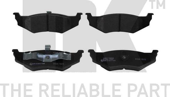 NK 229317 - Brake Pad Set, disc brake autospares.lv