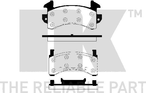 NK 229 201 - Brake Pad Set, disc brake autospares.lv