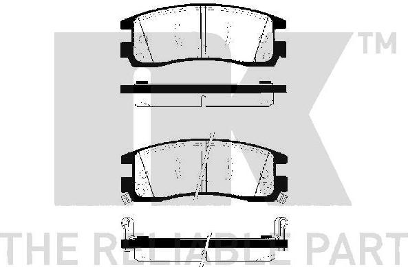 NK 229218 - Brake Pad Set, disc brake autospares.lv