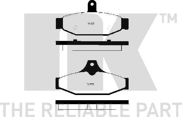 NK 229217 - Brake Pad Set, disc brake autospares.lv