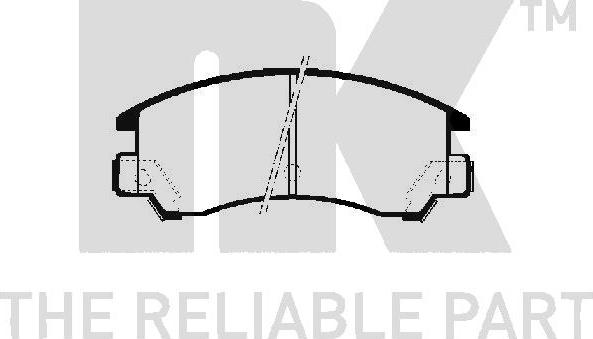 NK 224403 - Brake Pad Set, disc brake autospares.lv