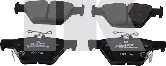 NK 224419 - Brake Pad Set, disc brake autospares.lv