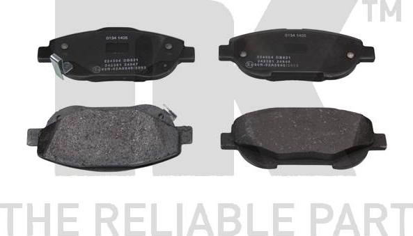 NK 224594 - Brake Pad Set, disc brake autospares.lv