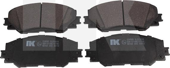 NK 224595 - Brake Pad Set, disc brake autospares.lv