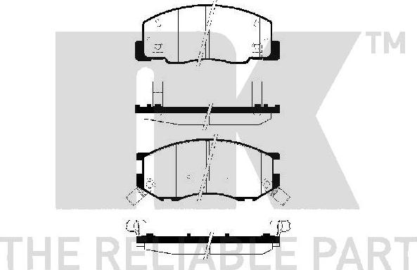 NK 224545 - Brake Pad Set, disc brake autospares.lv