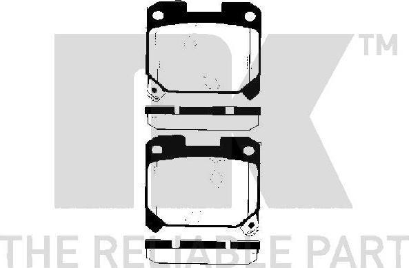 NK 224541 - Brake Pad Set, disc brake autospares.lv