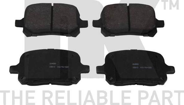 NK 224550 - Brake Pad Set, disc brake autospares.lv