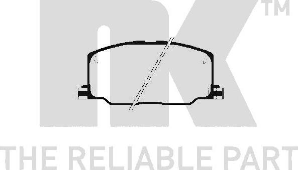 NK 224515 - Brake Pad Set, disc brake autospares.lv