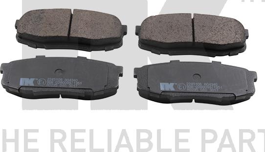 NK 2245106 - Brake Pad Set, disc brake autospares.lv