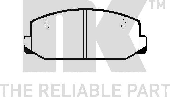 NK 224512 - Brake Pad Set, disc brake autospares.lv