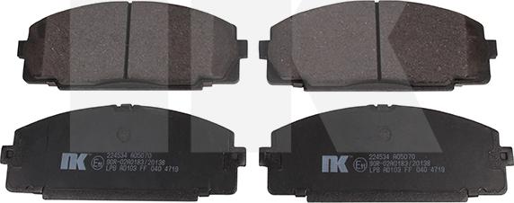 NK 224534 - Brake Pad Set, disc brake autospares.lv