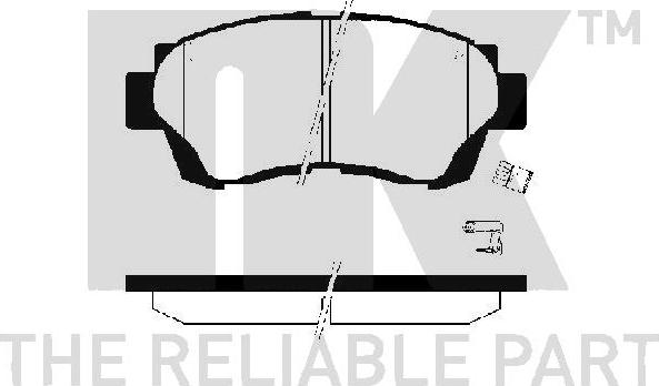 NK 224535 - Brake Pad Set, disc brake autospares.lv