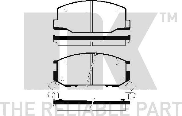 NK 224524 - Brake Pad Set, disc brake autospares.lv