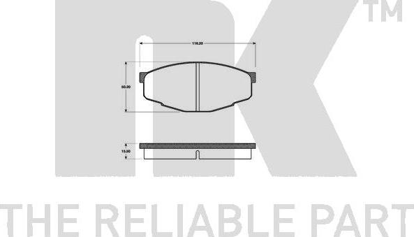 NK 224525 - Brake Pad Set, disc brake autospares.lv