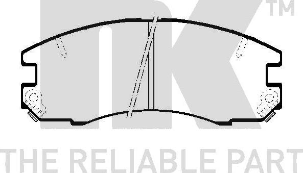 NK 224527 - Brake Pad Set, disc brake autospares.lv