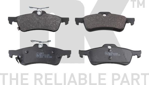 NK 224579 - Brake Pad Set, disc brake autospares.lv