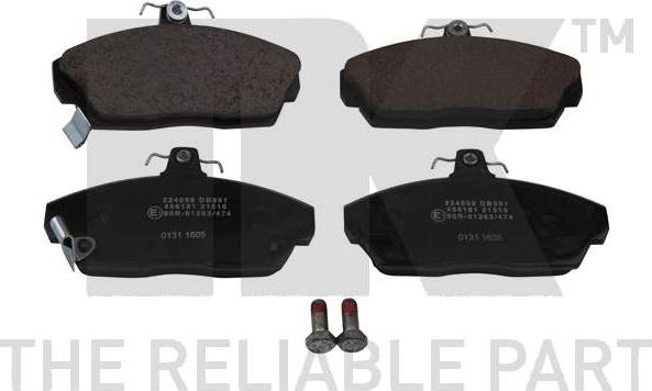 NK 224009 - Brake Pad Set, disc brake autospares.lv